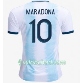 Fotbalové dresy Argentina Diego Maradona 10 Domácí Dres Copa América 2019 Krátký Rukáv